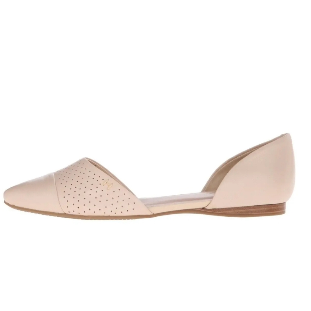 TOMMY HILFIGER Neema Leather D'Orsay Flat - Light Natural